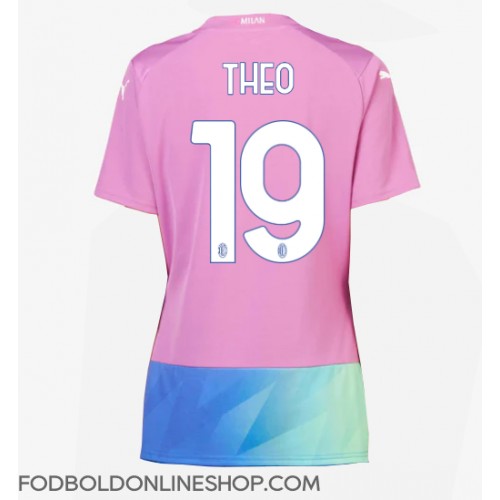 AC Milan Theo Hernandez #19 Tredjetrøje Dame 2023-24 Kortærmet